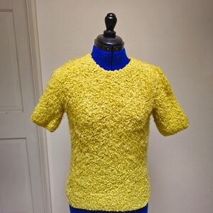 Thick Fuzzy Green T-Shirt Sweater